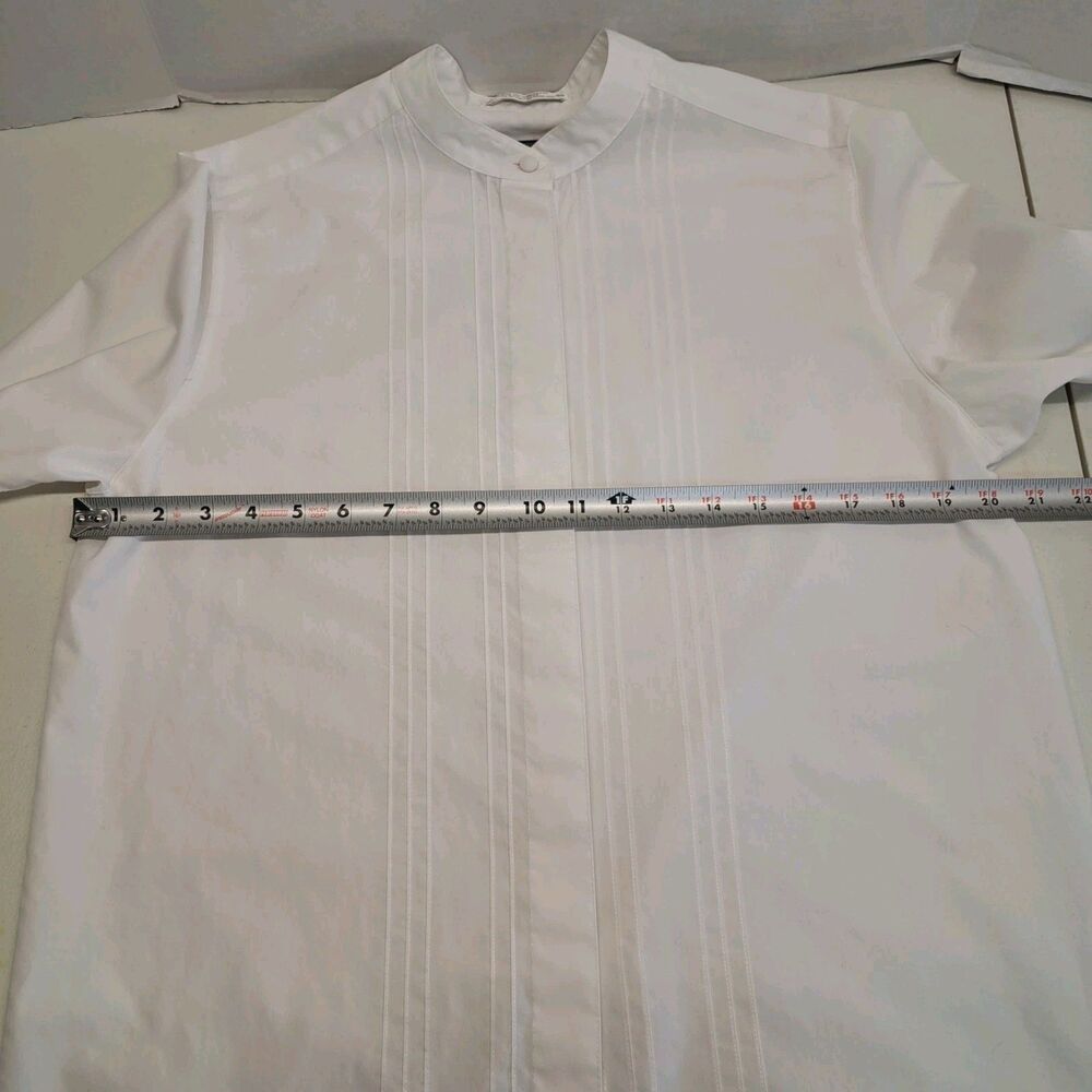 Vintage Orvis Women’s 10 Blouse Cotton Blend Long Sleeve Button Up White - Picture 5 of 7